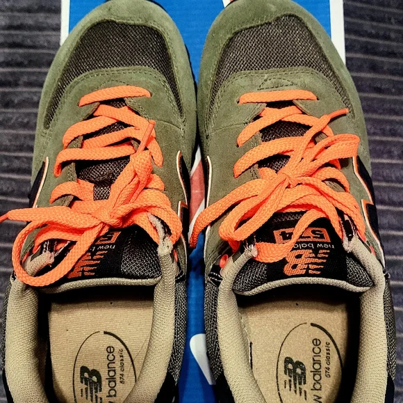 New Balance 574 Green/Camo - ML574CGR Men's Sz 9.5 VERY RARE Pair